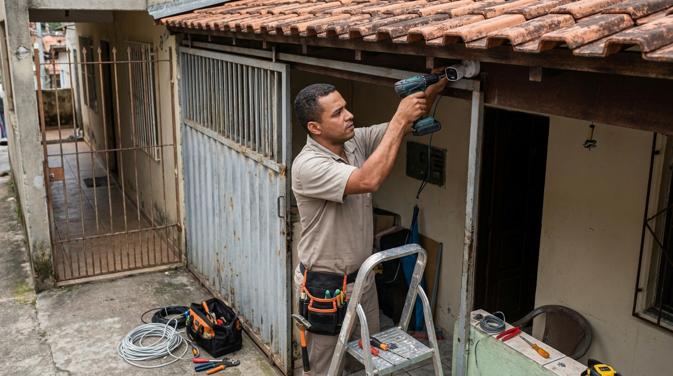 Instalação de Câmera Residencial em Ponta Grossa‑PR