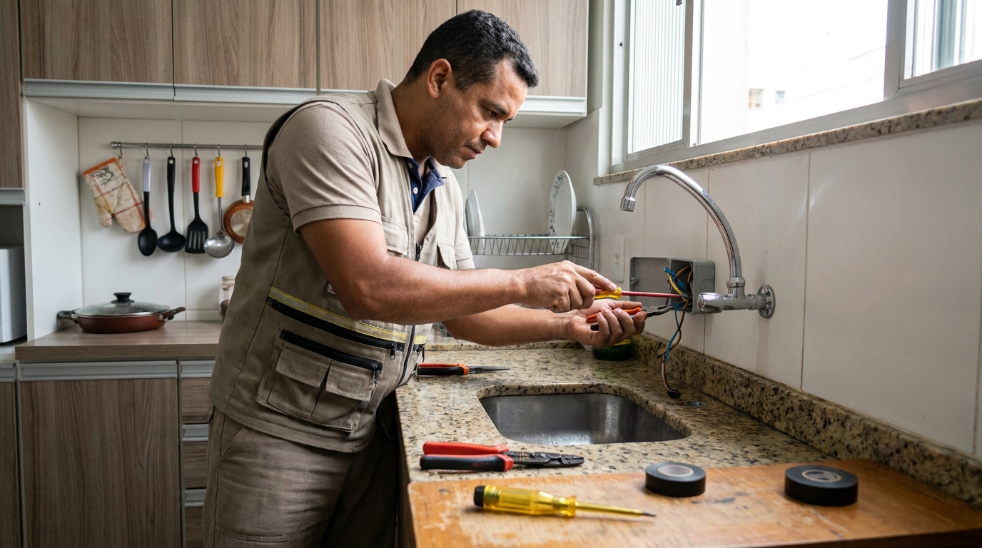 Instalação em Cozinha ou Área Gourmet em Ponta Grossa‑PR
