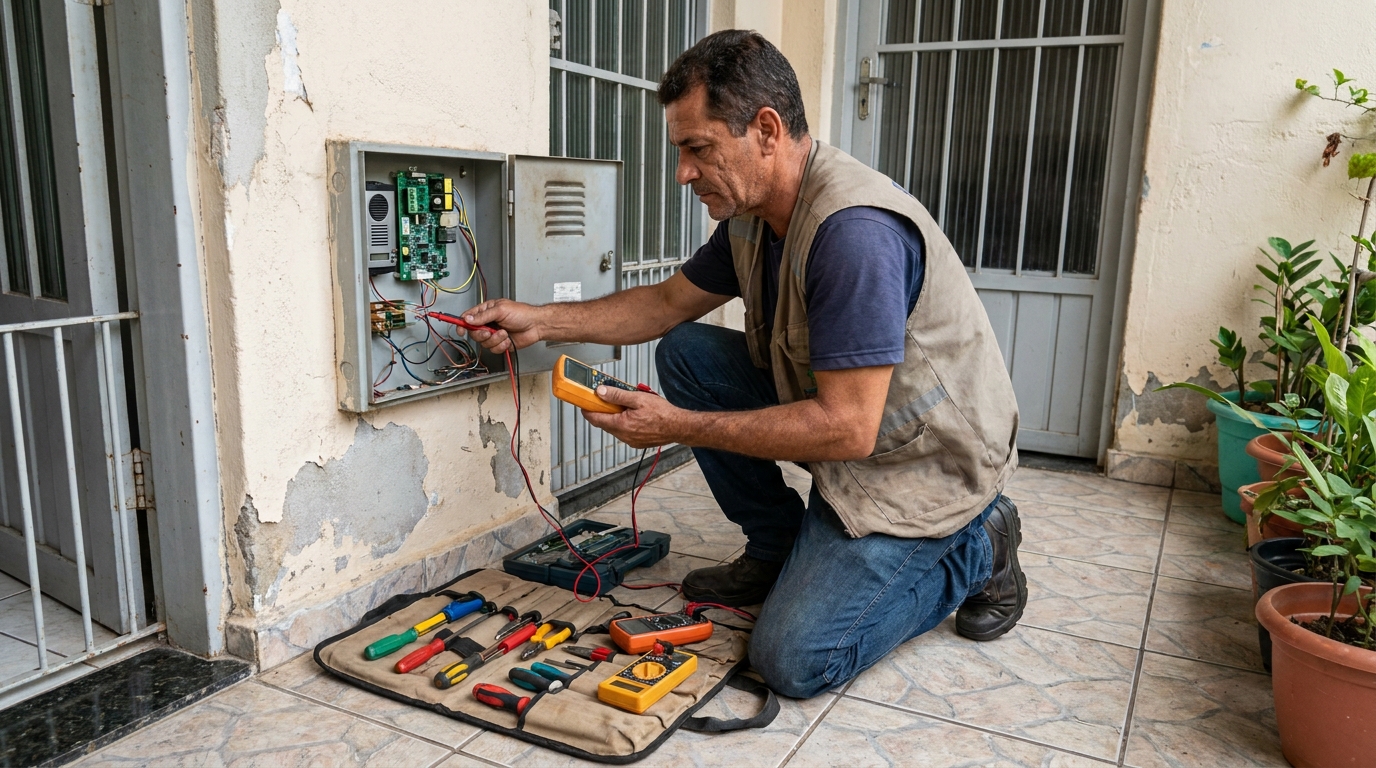 Troca de Fiação de Interfone em Ponta Grossa‑PR